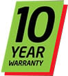 10 Year Warranty