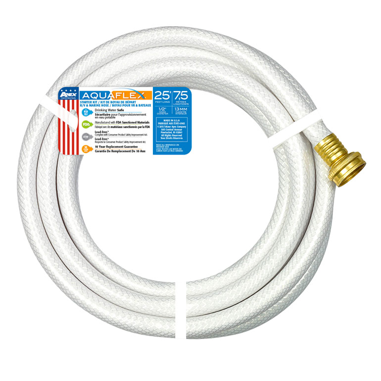 Aquaflex Starter RV/Marine Hose in package